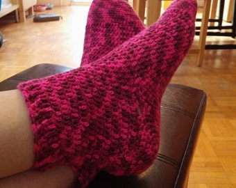 Crochet Sock Pattern for all sizes, socks