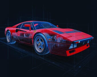 1/18 Ferrari 288 GTO Red Hot Wheels Elite Diecast Model Car | New
