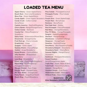 Loaded Teas (Must buy 10)