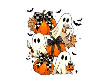Laço de coquete de Halloween PNG, Temporada assustadora PNG, Fantasma fofo PNG, Coquete retrô de Halloween PNG, Halloween feminino PNG, Halloween moderno PNG