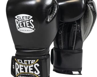 Cleto Reyes Boxing Gloves, Leather Training, Hook-and-Loop Closure