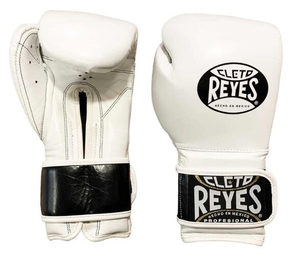 Cleto Reyes Boxing Gloves, Leather Training, Hook-and-loop Closure