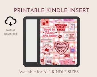 Kindle Insert Printable: Back Cover Decoration (PDF Download)