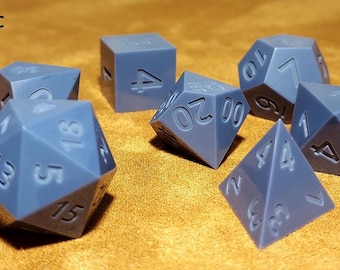 Fully Polished Master Dice - 7 Dice Set
