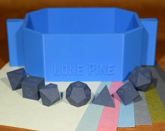 Makers Bundle - Sanded Master Dice 7 Set, Octangular Mold Housing, Beginner's Finishing Paper