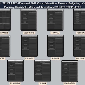 All-in-One Dark Mode Digital Planner (2026-2028), Goodnotes Template image 4