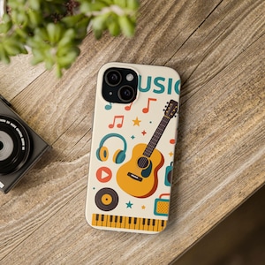 Colorful Music-Themed iPhone Case – For iPhone 13 to 16, Fun & Creative Gift
