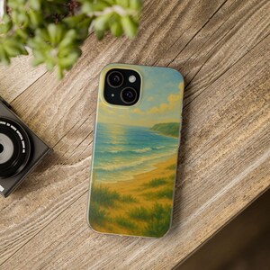 Beach Sunset iPhone Case | Coastal Ocean Cover for iPhone 13 to 16 | Warm Summer Phone Case
