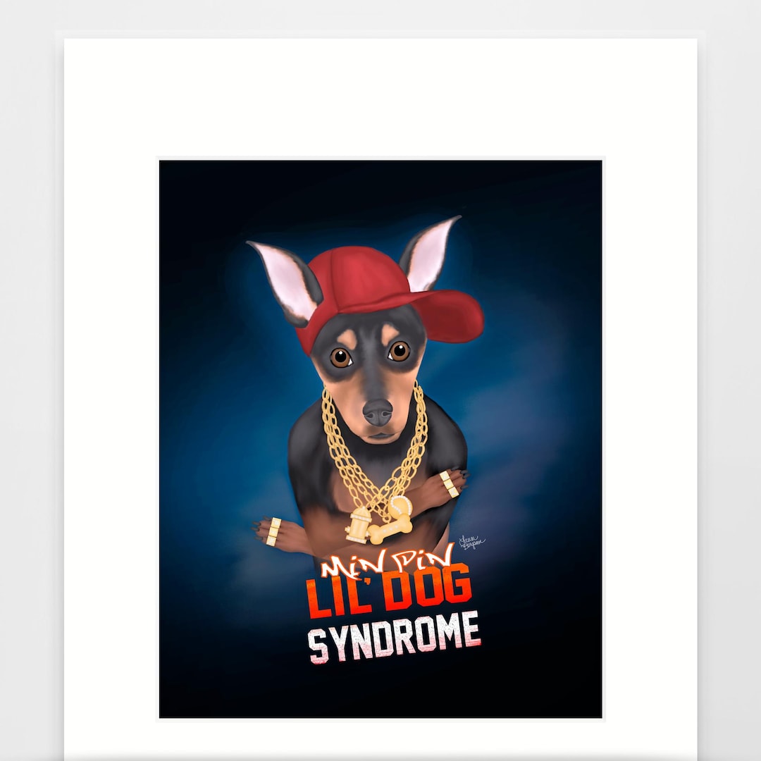 Stuff Min Pin Min Pin Art Print, Miniature Pinscher, Min Pin Gifts, Funny Dog, by ...