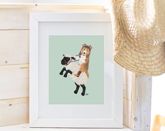 Sheltie Gifts, Dog Art Print, Shetland Sheepdog, by Laura Bergsma