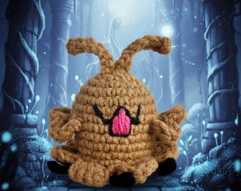 Llavero amigurumi Flea de Hollow Knight: regalo gamer y peluche hecho a mano