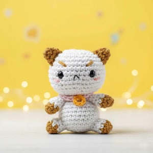 Grumpy Puppy Cat Kitten Amigurumi Crochet Pattern Beginner Friendly PDF Tutorial