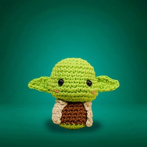 baby yoda grogu amigurumi crochet doll