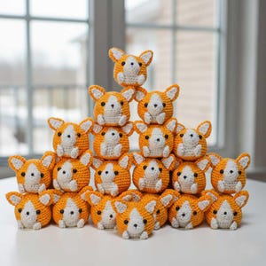 Haakpatroon corgibal, kerstornament amigurumi voor beginners