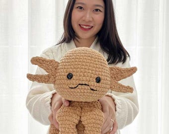 Patrón de crochet para abrazar a la galaxia Blurp Guardian, muñeca amigurumi de hilo grueso grande (PDF, bricolaje para principiantes)