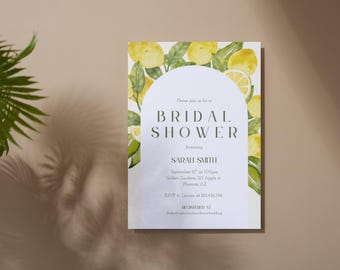 Sweet Lemons | Bridal Shower Invitation Template