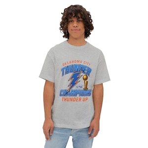 Camiseta unisex de los Oklahoma City Thunder, campeones de la NBA 2025