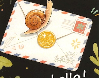 Happy Mail Postcard! Stationery for Pen Pals, Postcrossing and Snail Mail