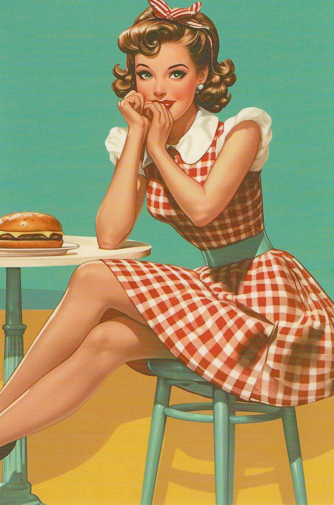 50s ビンテージ転写紙 ピンアップガール vintage iron on transfers 1930〜1960年代位までの転写紙 プリントは