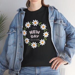 Botanical Flower T-Shirt: Unisex Heavy Cotton Tee