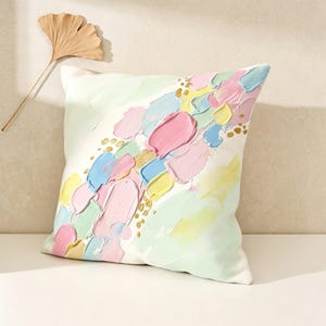 Funda de almohada para niñas, funda de cojín Pixie Dust, funda de almohada personalizada, regalo para padres, estilo campestre, funda de almohada moderna abstracta