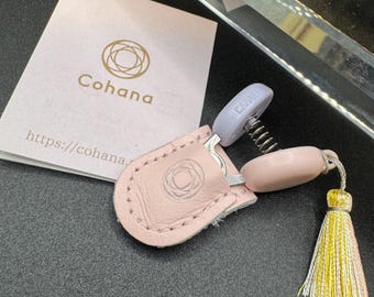 Tijeras mini Seki de Cohana con mangos en rosa sakura y lavanda uva – Borla rosa y funda. ¡Envío desde EE. UU.!