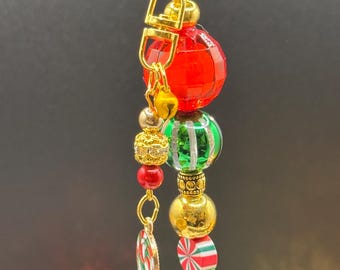 Dije de tijera y guardaagujas navideño dorado, rojo, verde, menta, menta, juego de regalo para bordadores