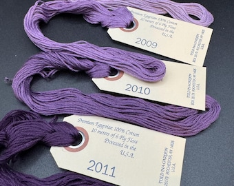 Hilo de bordar Orchid Needlepaints, ¡Nuevo, de stock antiguo! Serie Orchid. Elige entre 2008, 2009, 2010, 2011 o el paquete pequeño morado (2001-2005).