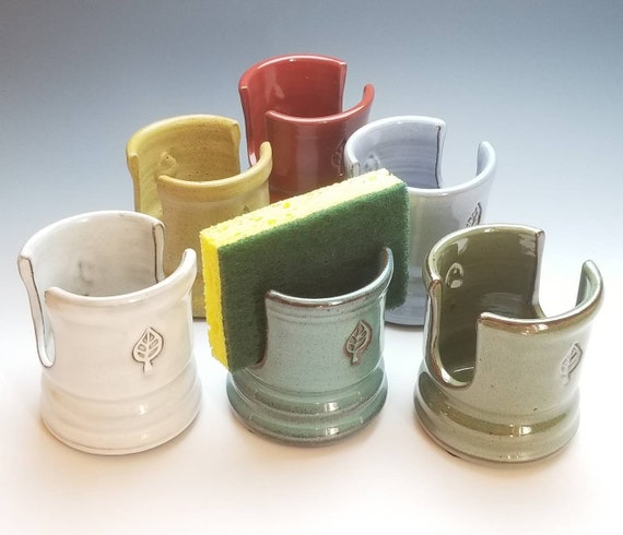 NEW Cup Holder, Sponge Cup, Mail Organizer, Napkin Holder, Pottery, Ceramic  