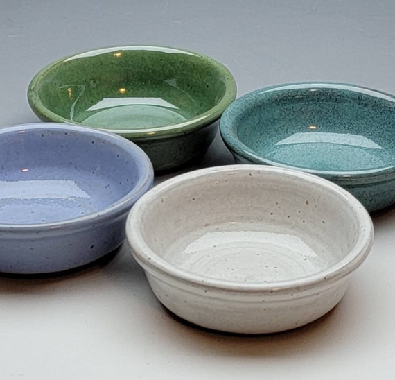 Ceramic Pinch Bowls Set of 6, Small Bowls for Dipping - Cooking Prep & Charcuterie Board Bowls, Soy Sauce Dish, Multicolor Handmade Decorative Serving