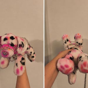 Custom Essa Bling The Dalmation Pup | essa working dog therapy pet plush stuffed animal kawaii glitter sparkle rhinestone hand done wire