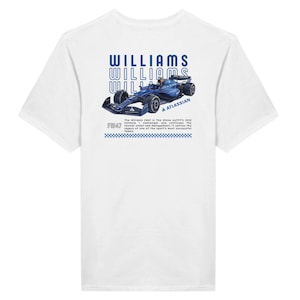 Williams F1 T-Shirt | 2025 FW47 Albon & Sainz Car Design | Unisex Racing Tee | Formula 1 Streetwear | Motorsport Gift for Fans