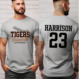 Custom Baseball Team Dry-Fit Performance Shirt: Custom Name and Number 100% Polyester Business Apparel image 3