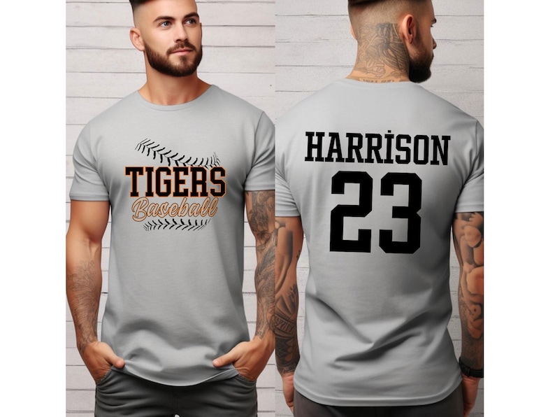 Custom Baseball Team Dry-Fit Performance Shirt: Custom Name and Number 100% Polyester Business Apparel image 3