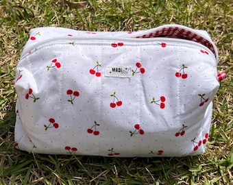 Gesteppte Make-up / Stiftetasche