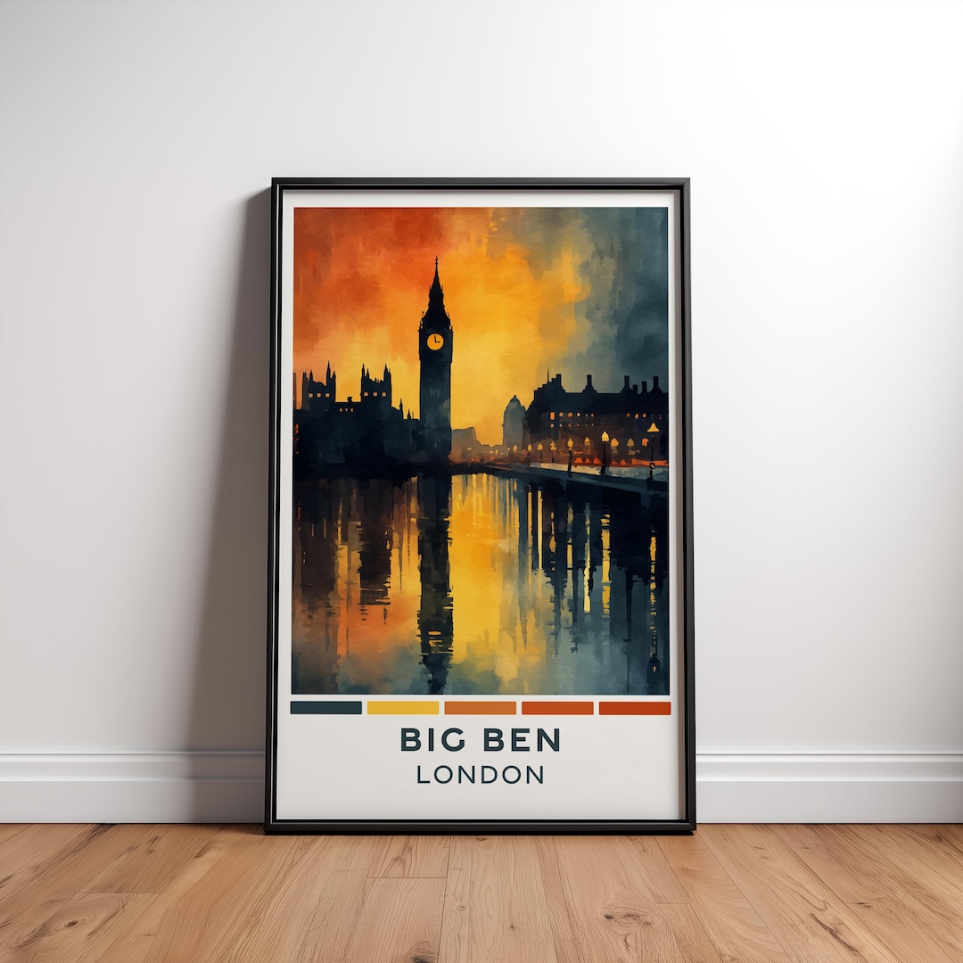 Big Ben Poster – Big Ben Print – London Wall Art – England Travel Print ...