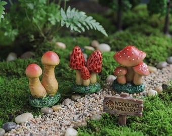 Sztuczna dekoracja w kształcie grzyba do doniczek, ozdoba do terrarium w stylu leśnym, dodatek do ogrodu wróżek, prezent Cottagecore, miniaturowy akcent z mchu