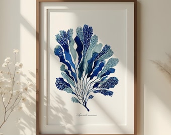 Minimalist Coral Watercolor Print: Modern Coastal Wall Art (Digital Download)