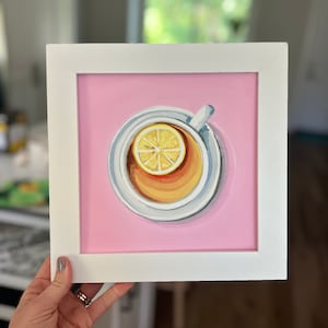 Cup of Tea Art | Giclee Fine Art Print | Teacup Still Life Painting for the Kitchen