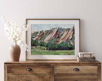 Flatirons, Boulder – Colorado Landscape Art Print