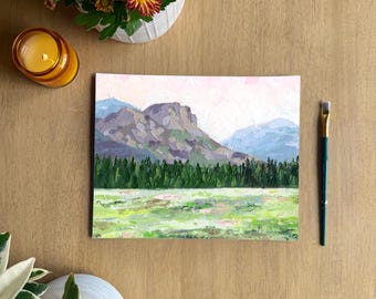 Rocky Mountain National Park Meadow – Colorado Mountain Landscape Art Print