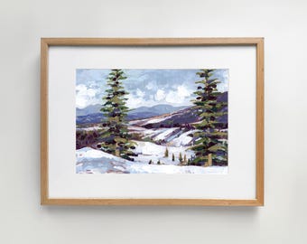 Granby in Winter Light – Colorado Landscape Art Print