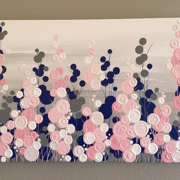 Navy Grey Nursery Etsy