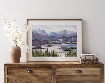 Grand Lake in Winter – Colorado Mountain Landscape Art Print