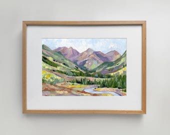 Oh Be Joyful Hiking Trail – Colorado Mountain Landscape Art Print