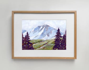 A View Through the Trees – Colorado Mountain Landscape Art Print