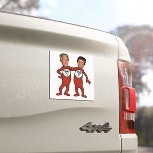 Trump Epstein Pedo 1 Pedo 2 Car Magnet image 3