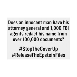 Stop The Cover Up 1000 FBI Agents Trump Epstein Epstein Files Yard Sign