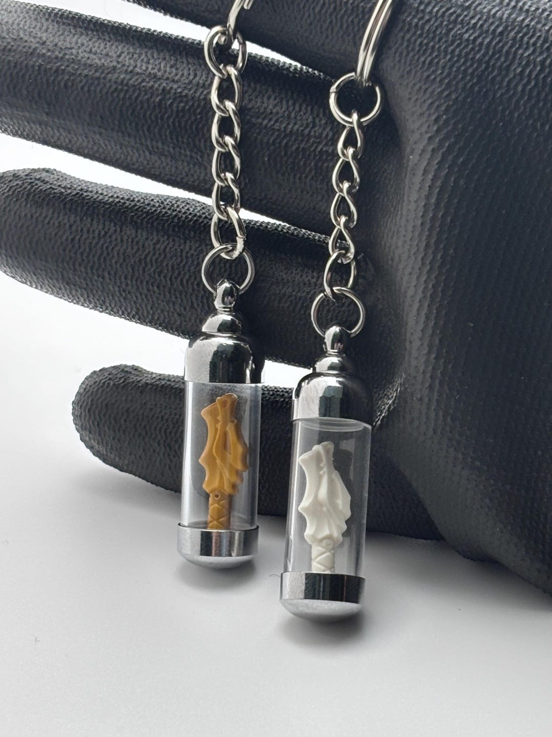Dragon Blade Vial Keychain or Necklace, Glass Vial Charm, Building ...