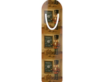 Nutcracker Professor Bookmark, Chalkboard Lesson Bookmark, College Student Gift, Holiday Stocking Stuffers